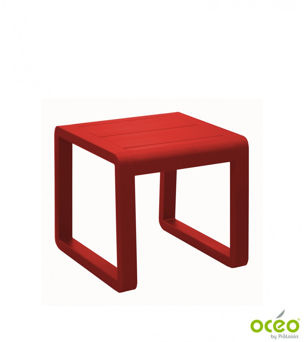 Table basse ANTONINO Coloris:Châssis Rouge / Plateau Rouge Eco-participation    :Prix de vente comprenant l' éco-participation d