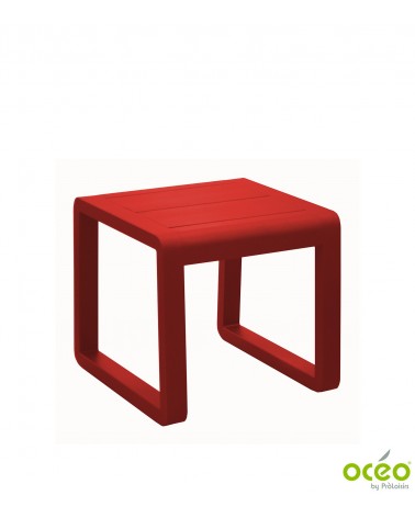 Table basse ANTONINO Coloris:Châssis Rouge / Plateau Rouge Eco-participation    :Prix de vente comprenant l' éco-participation d