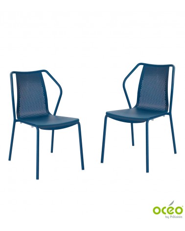 Chaise BARI Coloris:Châssis Bleu / Assise Bleu Eco-participation    :Prix de vente comprenant l' éco-participation de 0,40 € TTC