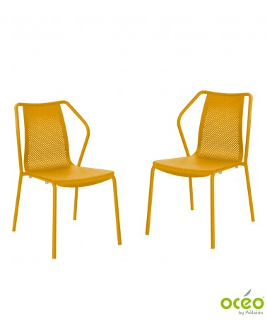 Chaise BARI Coloris:Châssis Miel / Assise Miel Eco-participation    :Prix de vente comprenant l' éco-participation de 0,40 € TTC