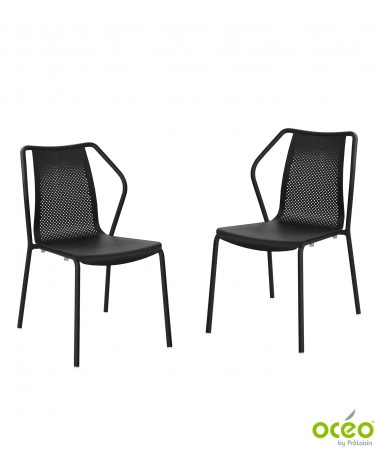 Chaise BARI Coloris:Châssis Noir / Assise Noir Eco-participation    :Prix de vente comprenant l' éco-participation de 0,40 € TTC