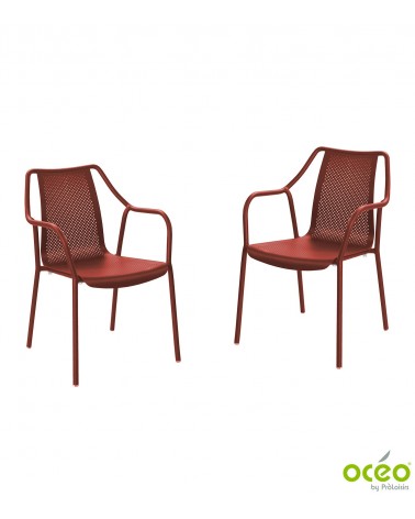Fauteuil BARI Coloris:Châssis Rouge / Assise Rouge Eco-participation    :Prix de vente comprenant l' éco-participation de 0,40 €