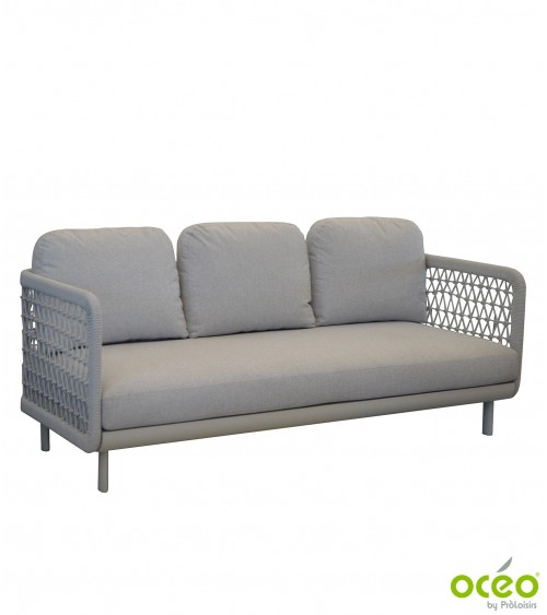 Canapé 3 places CLUB Coloris:Châssis Light-grey/Assise Coussin Light-grey Eco-participation    :Prix de vente comprenant l' éco-