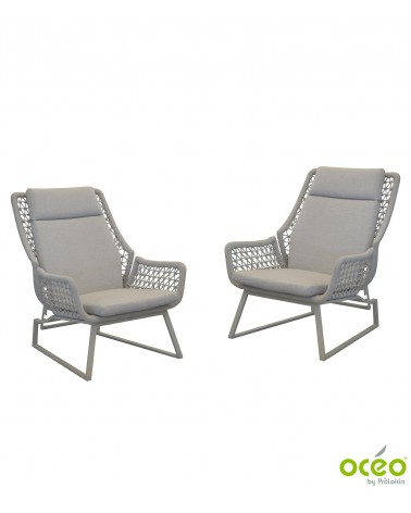 Fauteuil CLUB Coloris:Châssis Light-grey/Assise Coussin Light-grey Eco-participation    :Prix de vente comprenant l' éco-partici