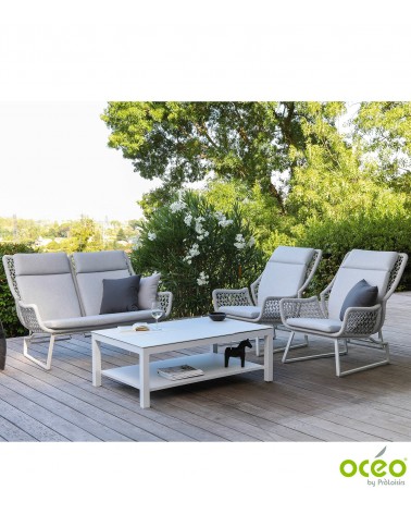 Canapé 2 places CLUB Coloris:Châssis Light-grey/Assise Coussin Light-grey Eco-participation    :Prix de vente comprenant l' éco-