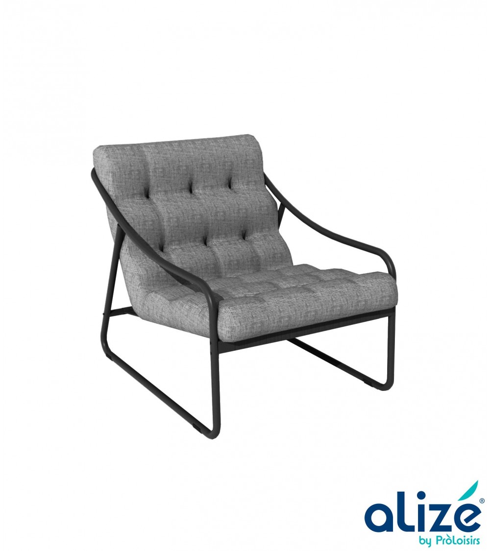 Relax BORD'EAU Coloris:Châssis Graphite/Assise Coussin Gris chiné Eco-participation    :Prix de vente comprenant l' éco-particip