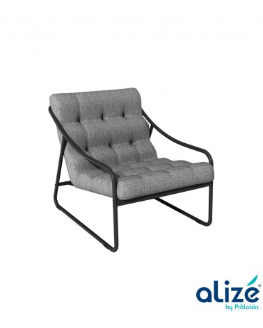 Relax BORD'EAU Coloris:Châssis Graphite/Assise Coussin Gris chiné Eco-participation    :Prix de vente comprenant l' éco-particip