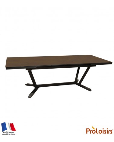 Table VITA 180/240 plateau Kedra® Coloris:Châssis Graphite/Plateau Kedra® Oxyde Eco-participation    :Prix de vente comprenant l