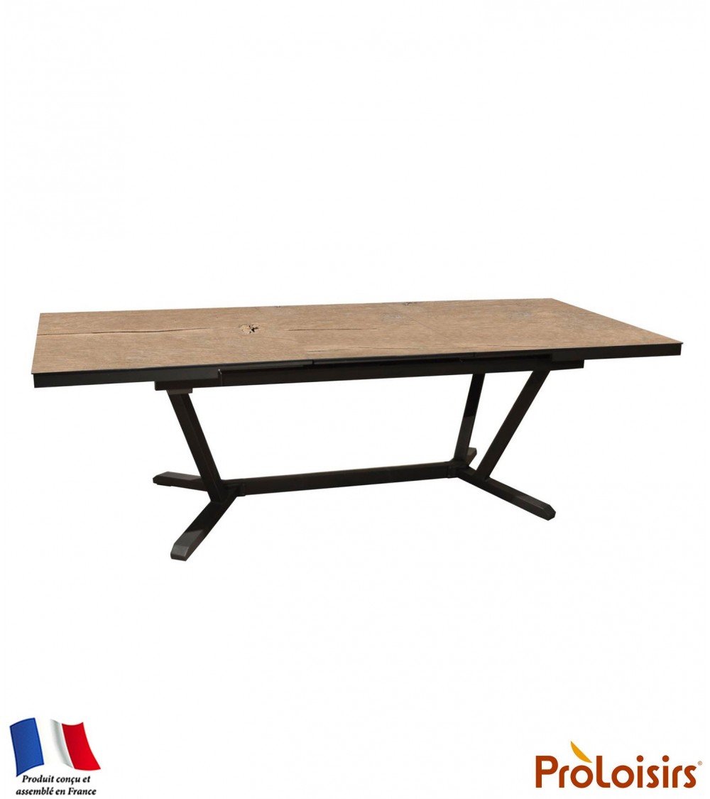 Table VITA 180/240 plateau Kedra® Coloris:Châssis Graphite/Plateau Kedra® Lenk Eco-participation    :Prix de vente comprenant l'