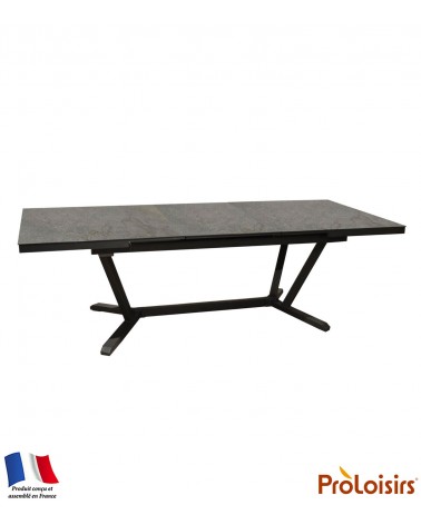 Table VITA 180/240 plateau Kedra® Coloris:Châssis Graphite/Plateau Kedra® Lucca Eco-participation    :Prix de vente comprenant l