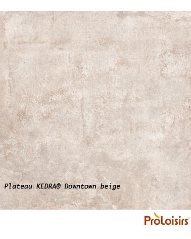 Table VITA 180/240 plateau Kedra® Coloris:Châssis Sand/Plateau Kedra® Downtown Eco-participation    :Prix de vente comprenant l'