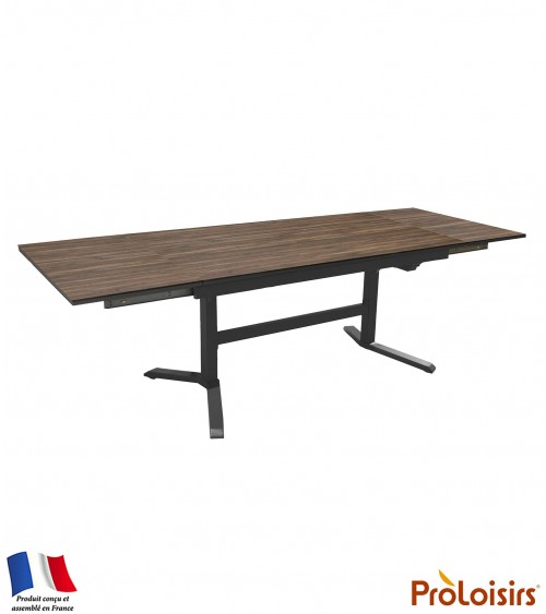 Table SOTTA 150/200/250 plateau Fundermax® Coloris:Châssis Graphite/Plateau Fundermax® Bambou Eco-participation    :Prix de vent