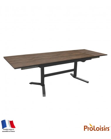 Table SOTTA 150/200/250 plateau Fundermax® Coloris:Châssis Graphite/Plateau Fundermax® Bambou Eco-participation    :Prix de vent