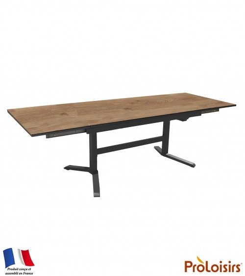 Table SOTTA 150/200/250 plateau Fundermax® Coloris:Châssis Graphite/Plateau Fundermax® Chêne Eco-participation    :Prix de vente