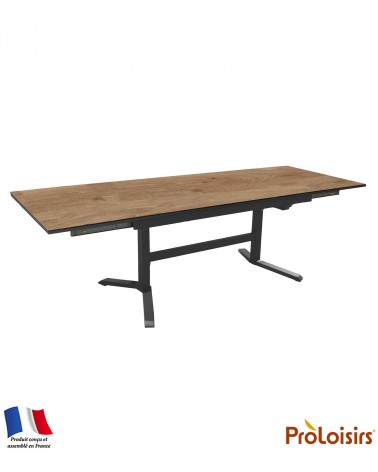 Table SOTTA 150/200/250 plateau Fundermax® Coloris:Châssis Graphite/Plateau Fundermax® Chêne Eco-participation    :Prix de vente