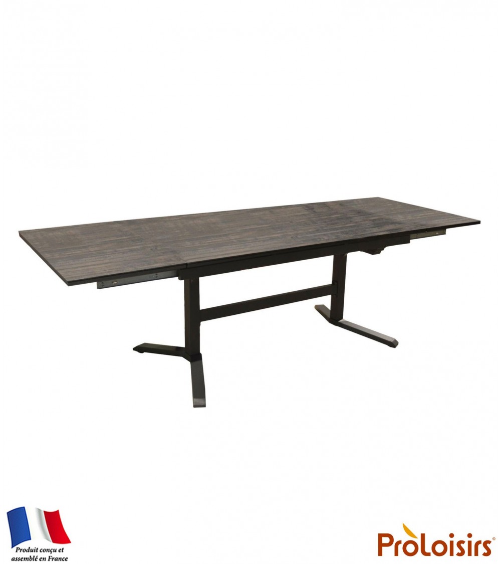 Table SOTTA 150/200/250 plateau Fundermax® Coloris:Châssis Graphite / Plateau Fundermax® Mocca Eco-participation    :Prix de ven