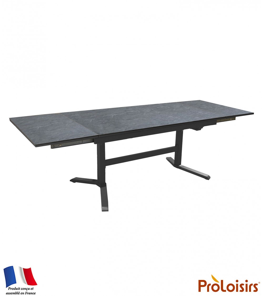 Table SOTTA 150/200/250 plateau Fundermax® Coloris:Châssis Graphite/Plateau Fundermax® Ardoise Eco-participation    :Prix de ven