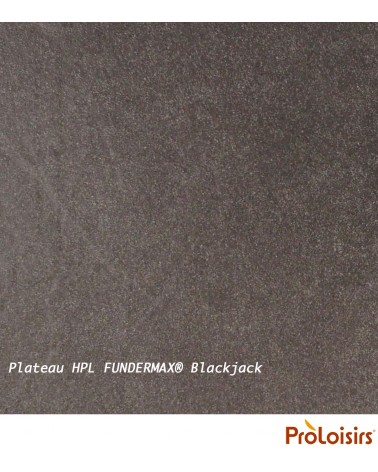 Table SINNES 200/300 plateau HPL Fundermax® Coloris:Châssis Graphite/Plateau Fundermax® Blackjack Eco-participation    :Prix de 