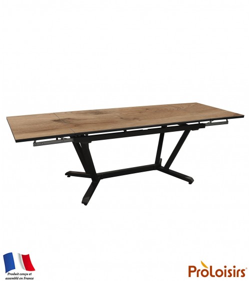 Table VITA 180/230/280 plateau HPL Fundermax® Coloris:Châssis Graphite/Plateau Fundermax® Chêne Eco-participation    :Prix de ve