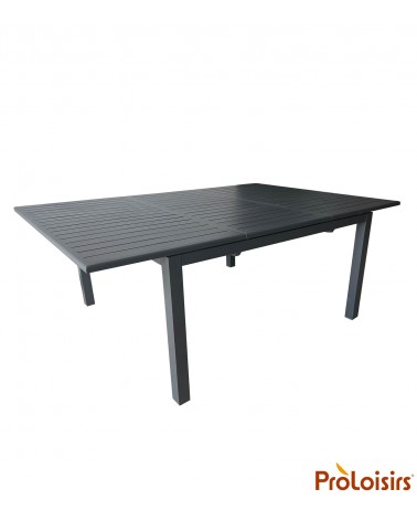 Table GENES 140x140/200 Coloris:Châssis Graphite / Plateau Graphite Eco-participation    :Prix de vente comprenant l' éco-partic