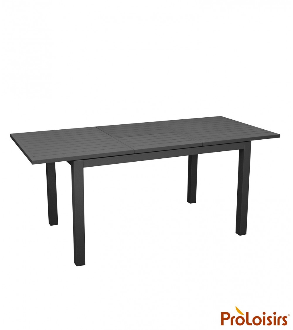 Table GENES 110/170 Coloris:Châssis Graphite / Plateau Graphite Eco-participation    :Prix de vente comprenant l' éco-participat