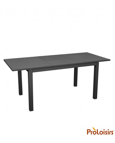 Table GENES 110/170 Coloris:Châssis Graphite / Plateau Graphite Eco-participation    :Prix de vente comprenant l' éco-participat