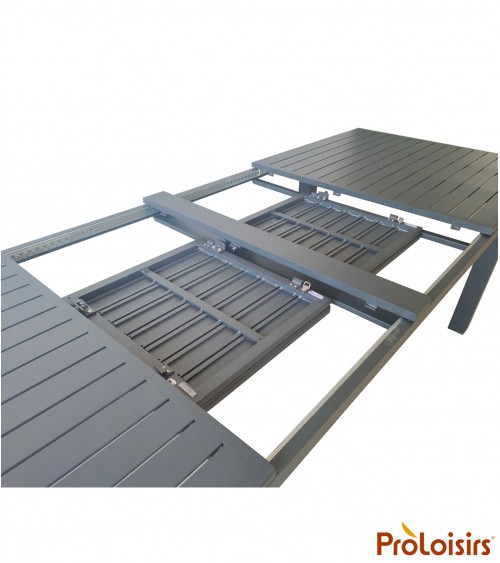 Table GENES 220/270/320 Coloris:Châssis Graphite / Plateau Graphite Eco-participation    :Prix de vente comprenant l' éco-partic