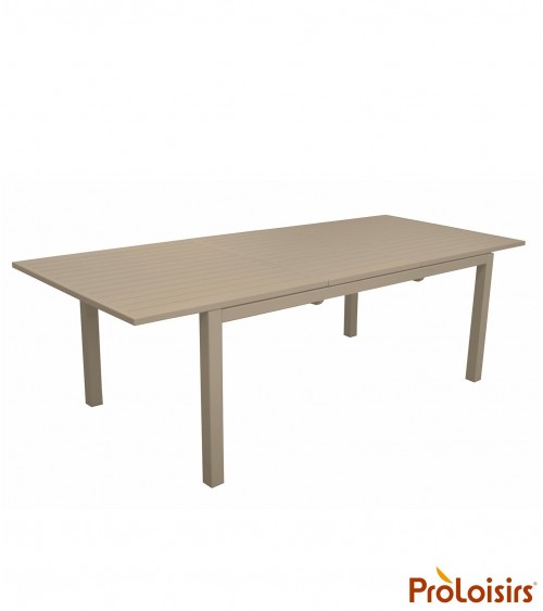 Table GENES 160/240 Coloris:Châssis Crème / Plateau Crème Eco-participation    :Prix de vente comprenant l' éco-participation de