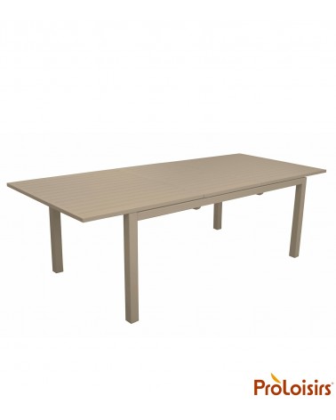 Table GENES 160/240 Coloris:Châssis Crème / Plateau Crème Eco-participation    :Prix de vente comprenant l' éco-participation de