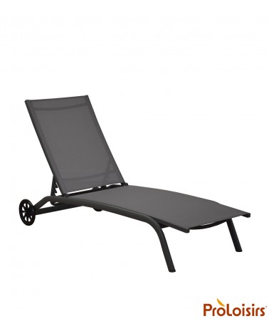 Lit de soleil CELIO Coloris:Châssis Grey / Assise Gris Eco-participation    :Prix de vente comprenant l' éco-participation de 0,
