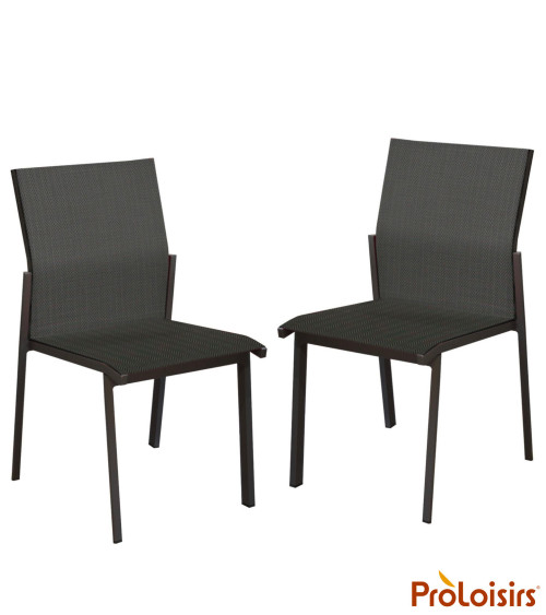 Chaise DELIA Coloris:Châssis Graphite / Assise Chevron noir  Eco-participation :Prix de vente comprenant l' éco-participation de