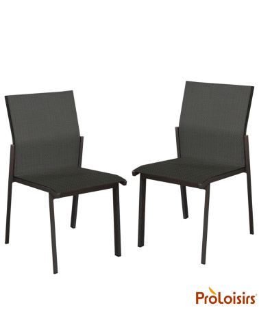 Chaise DELIA Coloris:Châssis Graphite / Assise Chevron noir  Eco-participation :Prix de vente comprenant l' éco-participation de