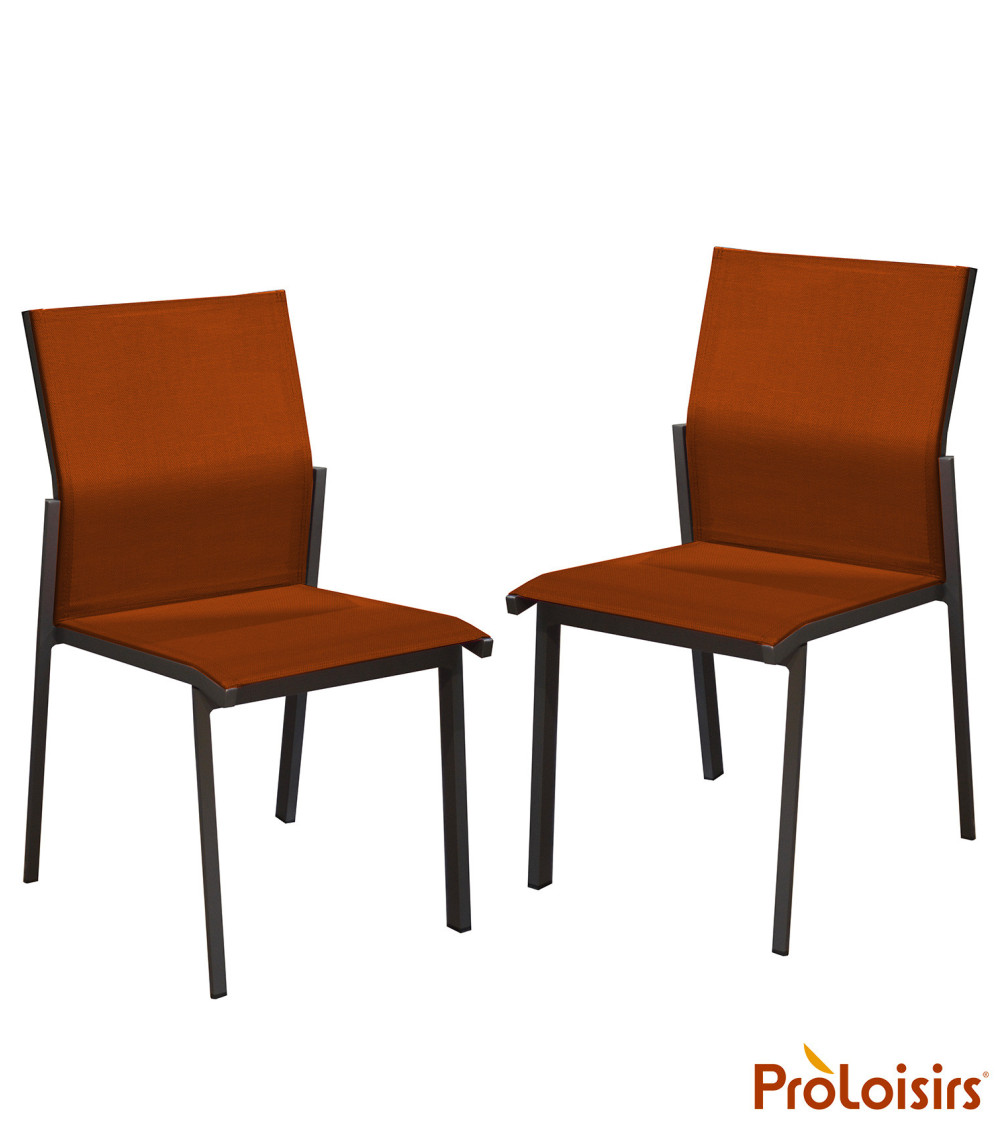 Chaise DELIA Coloris:Châssis Graphite / Assise Sienne  Eco-participation :Prix de vente comprenant l' éco-participation de 0,40 