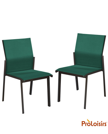 Chaise DELIA Coloris:Châssis Graphite / Assise Vert  Eco-participation :Prix de vente comprenant l' éco-participation de 0,40 € 