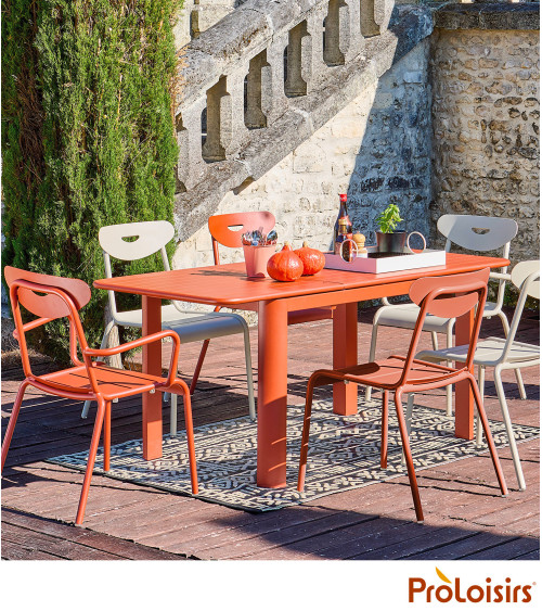 TABLE EOS 130/180 Coloris:Châssis Terra / Plateau Terra  Eco-participation :Prix de vente comprenant l' éco-participation de 2,2