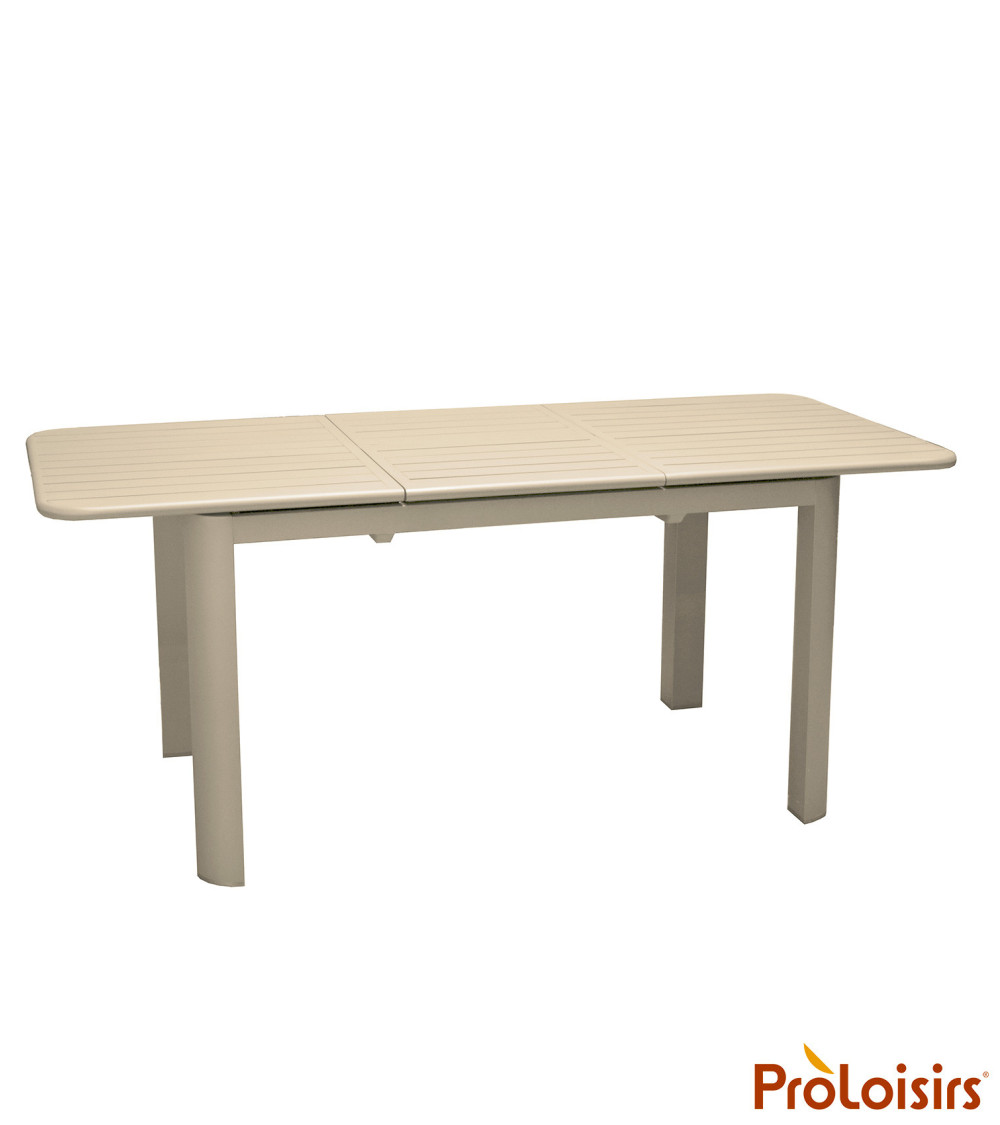 TABLE EOS 130/180 Coloris:Châssis Crème / Plateau Crème  Eco-participation :Prix de vente comprenant l' éco-participation de 2,2