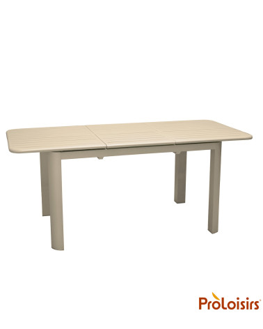 TABLE EOS 130/180 Coloris:Châssis Crème / Plateau Crème  Eco-participation :Prix de vente comprenant l' éco-participation de 2,2