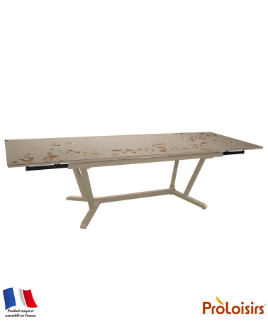 Table VITA 180/230/280 plateau Kedra® Coloris:Châssis Crème / Plateau Awen  Eco-participation :Prix de vente comprenant l' éco-p