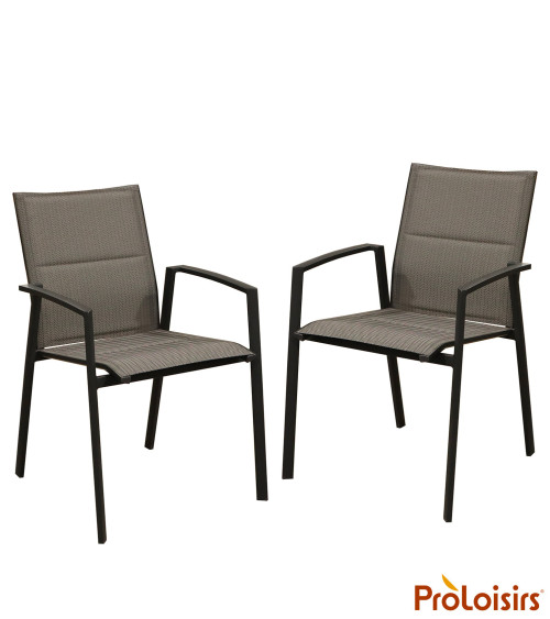 Fauteuil PALMA Coloris:Châssis Graphite / Assise Chevron noir  Eco-participation :Prix de vente comprenant l' éco-participation 