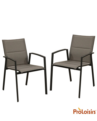 Fauteuil PALMA Coloris:Châssis Graphite / Assise Chevron noir  Eco-participation :Prix de vente comprenant l' éco-participation 