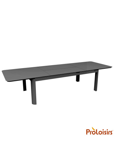 Table DARIUS 230/350 Coloris:Châssis Graphite / Plateau Graphite  Eco-participation :Prix de vente comprenant l' éco-participati