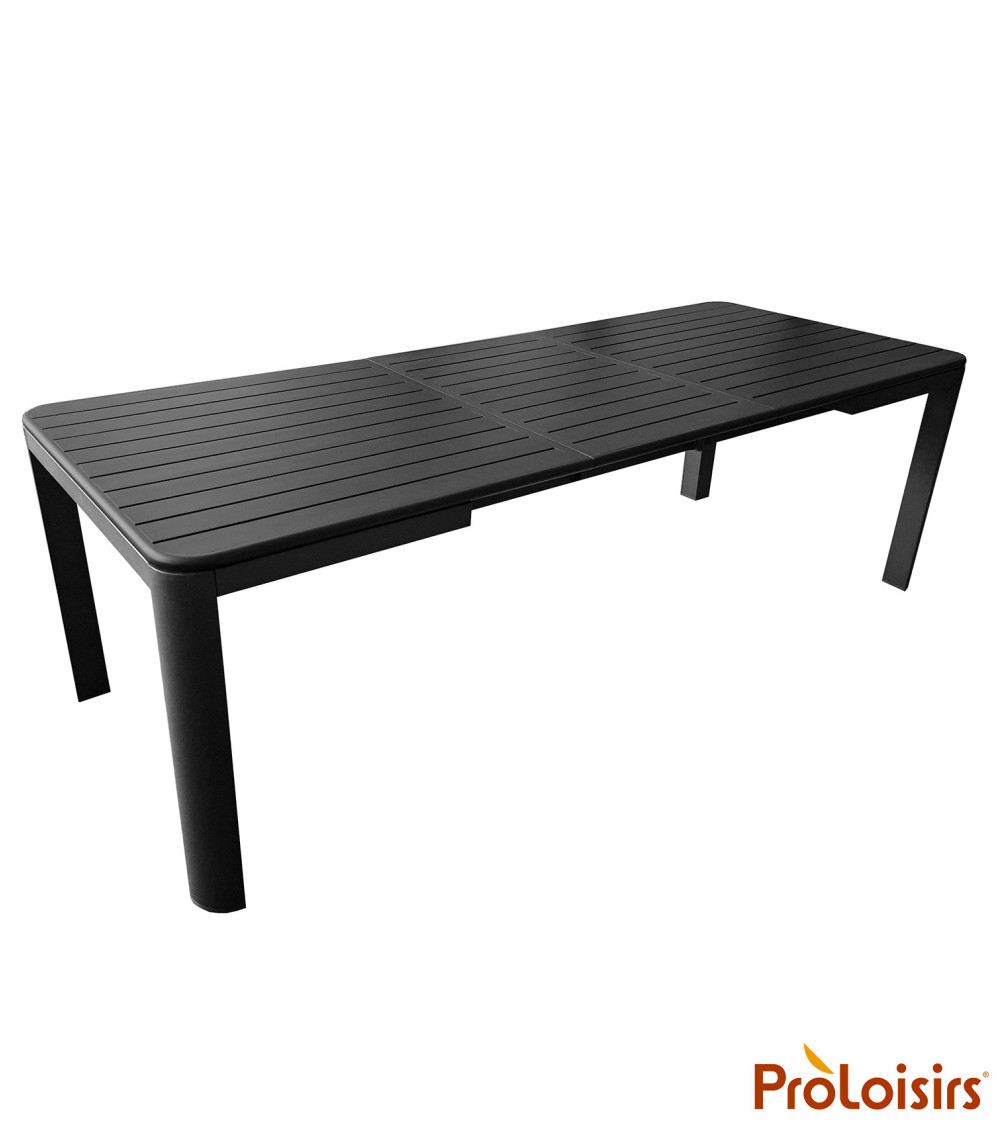 TABLE ALMA 180/240 Coloris:Châssis Graphite / Plateau Graphite  Eco-participation :Prix de vente comprenant l' éco-participation