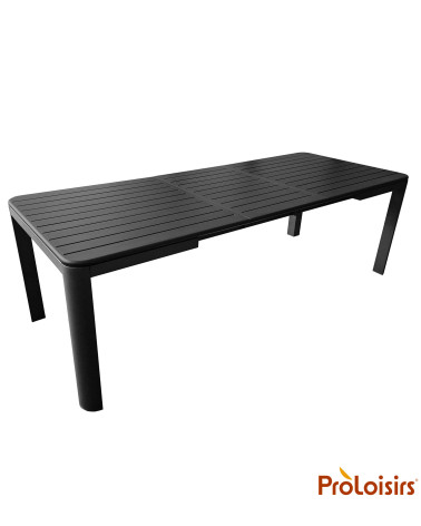 TABLE ALMA 180/240 Coloris:Châssis Graphite / Plateau Graphite  Eco-participation :Prix de vente comprenant l' éco-participation