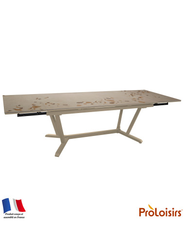 Table VITA 220/280/340 plateau Kedra® Coloris:Châssis Crème / Plateau Awen  Eco-participation :Prix de vente comprenant l' éco-p