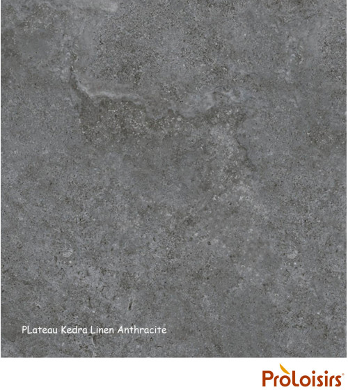 Table VITA 220/280/340 plateau Kedra® Coloris:Châssis Graphite/Plateau Kedra® Linen  Eco-participation :Prix de vente comprenant