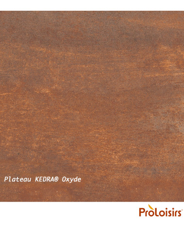 Table VITA 220/280/340 plateau Kedra® Coloris:Châssis Graphite/Plateau Kedra® Oxyde  Eco-participation :Prix de vente comprenant