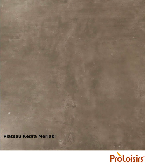 Table ovale VITA 200/260 plateau Kedra® Coloris:Châssis Graphite / Plateau Meraki  Eco-participation :Prix de vente comprenant l