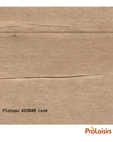 Table ovale VITA 200/260 plateau Kedra® Coloris:Châssis Graphite/Plateau Kedra® Lenk  Eco-participation :Prix de vente comprenan
