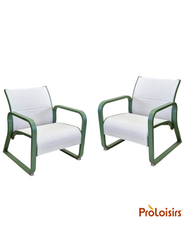 Fauteuil QUENZA matelassé Coloris:Châssis Amande / Assise Chiné blanc  Eco-participation :Prix de vente comprenant l' éco-partic