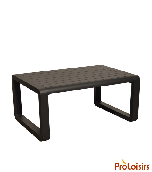 Table basse rectangulaire QUENZA Coloris:Châssis Graphite / Plateau Graphite  Eco-participation :Prix de vente comprenant l' éco